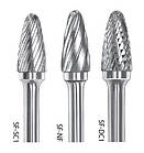 Борфреза тв/спл SF-3MNF 9.5 мм, закруг парабола SGS Англія, фото 3