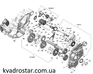 Запчастини коробки передач Brp Outlander Can Am 2006-2012