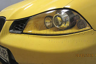 Seat Ibiza — установлення бікононових лінз Monlight EVO G5 2,5" в фари 