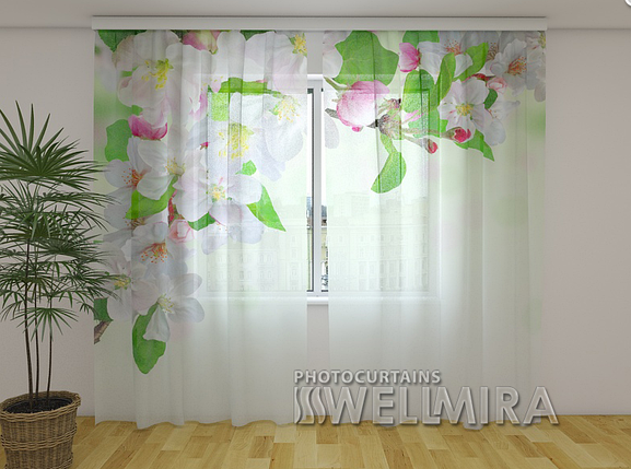 Фото тюльпан з рисунком Аромат весни 250 см 260 см фотоступ, фото 2