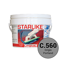 Litokol Starlike Classic Collection С.560 Портланд 1кг двухкомпонентная эпоксидная затирка для фуги STRGPT0001