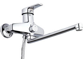 Змішувач ZEGOR ванна довгий євро SWZ7-А182 (NVL) (лат)