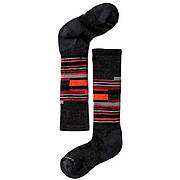 Дитячі термошкарпетки Smartwool Kids' Wintersport Stripe Socks Charcoal/Bright Orange, S / 26-28