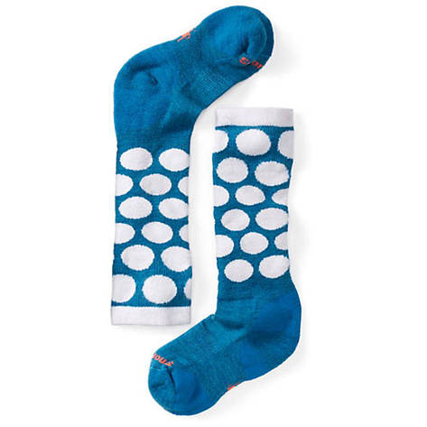Детские термоноски Smartwool Girls' Wintersport All Over Dots Socks S / 26-28, Glacial Blue, фото 1