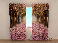 Фотошторы "Весенние магнолии" 250 х 260 см природа фото штори шторы с рисунком
