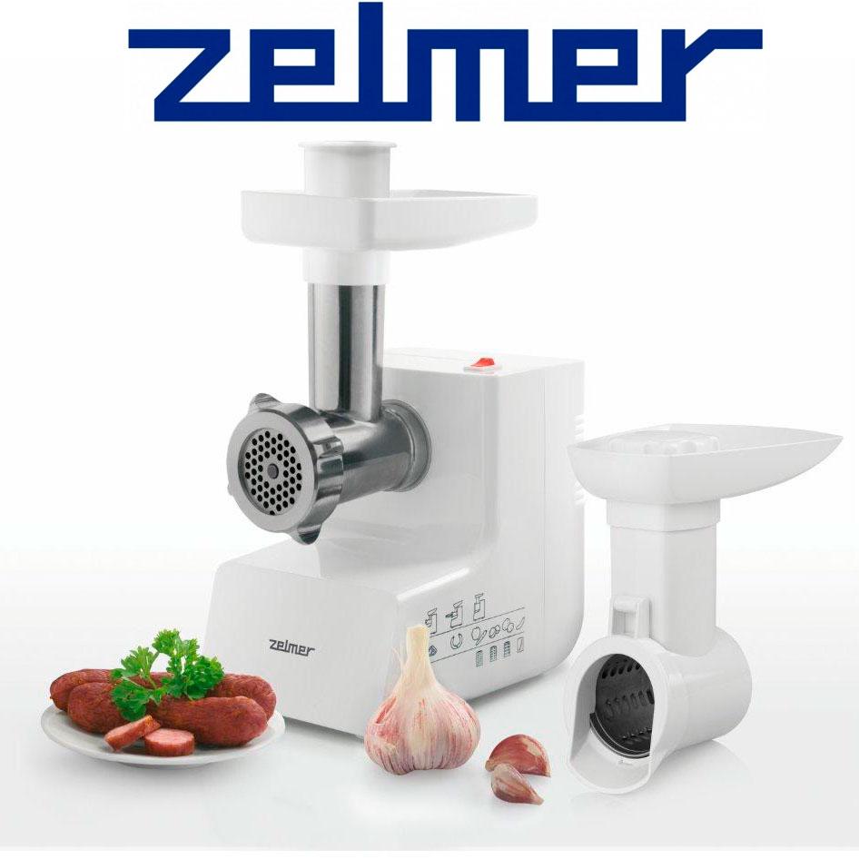 М'ясорубка Zelmer ZMM3854W максимальна потужність 1300 Вт - електричні побутові м'ясорубки Zelmer, фото 1