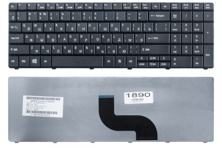 Клавіатура для ноутбука ACER (AS: 5236, 5336, 5410, 5538, 5553, EM: E440, E640, E730, G640)
