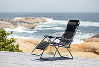 Крісло - шезлонг садове розкладне для відпочинку чорне, hotdeal, фото 2