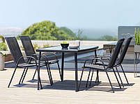 Стілець садовий чорний (Сталь, текстилен),hotdeal, фото 2