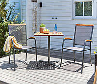 Стілець садовий сталевий сірий ( Покриття проти іржі), hotdeal, фото 4