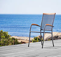 Стілець садовий сталевий сірий ( Покриття проти іржі), hotdeal, фото 5
