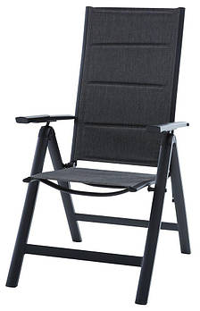 Стілець садовий складаний багатопозиційний сірий, hotdeal