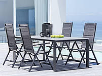 Стілець садовий складаний багатопозиційний сірий, hotdeal, фото 2