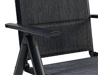 Стілець садовий складаний багатопозиційний сірий, hotdeal, фото 4