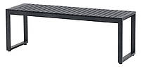Лавка садова чорна 120 см, Артвуд (штучне дерево) hotdeal, фото 2