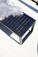 Лавка садова чорна 120 см, Артвуд (штучне дерево) hotdeal, фото 4