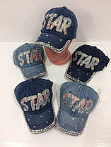 Дитячі бейсболки Star для дівчаток гуртом, р.54 Китай