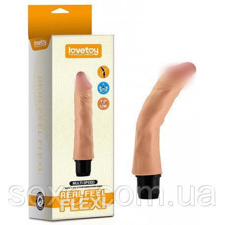 Реалістичний вібратор — Reel Feel Flexi Vibrator Flesh 9,5", 23х4,2 см.