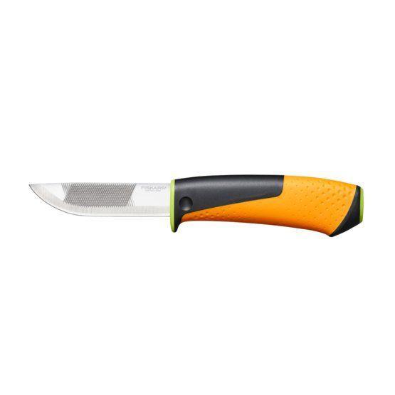 Ніж Fiskars для важких робіт з точилкою  (1023619)