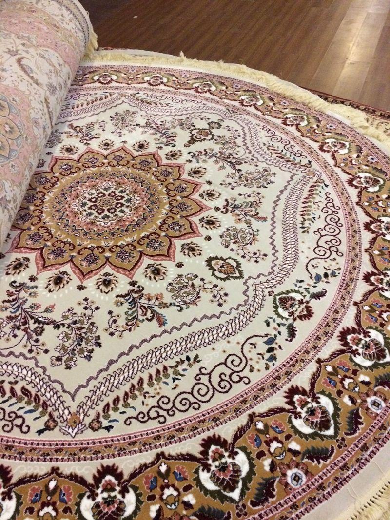 Класичний килим BUHARA 1441 бежевий з бахрамою, фото 1