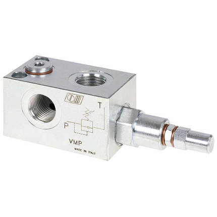 Клапан запобіжний VMP 1/2" BSPP (70 л/хв) до 180 барів, фото 2
