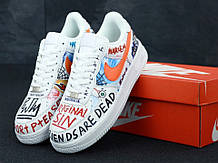 Чоловічі кросівки Pauly x Vlone Pop Nike Air Force . ТОП Репліка ААА класу.