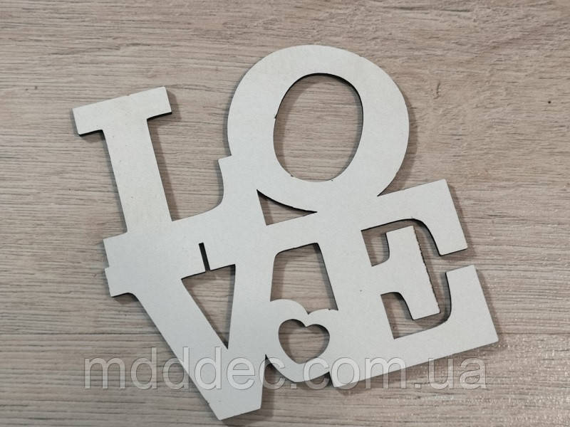 Love Заготовка під топер. Слово в коробку.Love