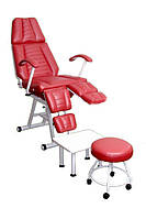 Кресло педикюрное -косметологическое кресло с раздельной подножкой КП-3.1