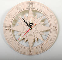 Годинник 30 см компас