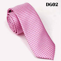 Классический розовый мужской галстук