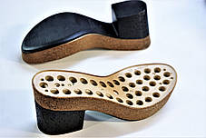 Підошва для взуття жіноча C 552 чорна-пробка р. 36-38,40-41, фото 2