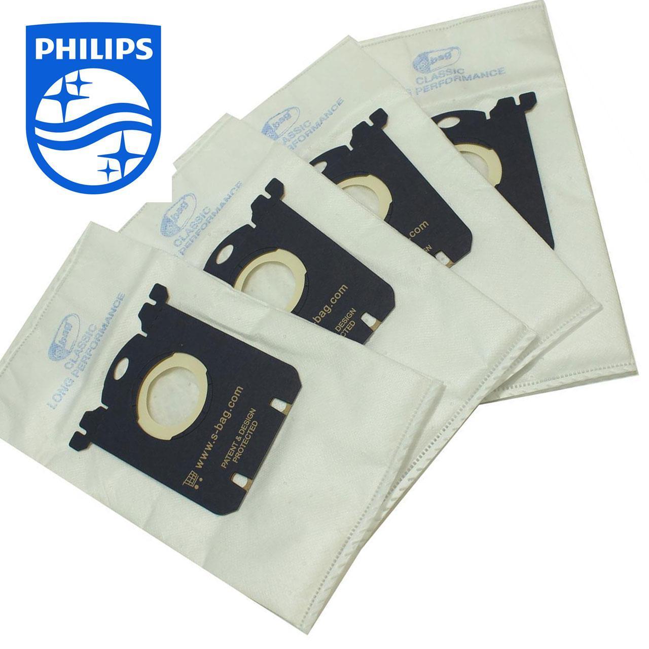 Комплект мішків до пилососу Philips S-BAG Classic Long Performance (4 шт) - запчастини до пилососів