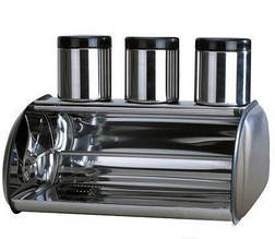 Хлібниця Bohmann BH-7231 + 3 банки ємності для сипких продуктів набір для зберігання