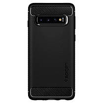 Чохол Spigen для Samsung Galaxy S10 Rugged Armor, Black, фото 3