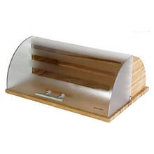 Компактна хлібниця Bohmann BH-7255 дерево з пластиком для будь-якого інтер'єру кухні