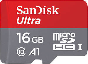 Карта памяти microSD 16Gb /SanDisk/ Ultra UHS-1 98MB/s +SD (SDSQUAR-016G-GN6MA) EAN/UPC: 619659161347