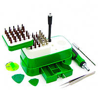 Набір інструментів BAKU BA-3039 (ручка з тріскачкою, 2 подовжувачі, пінцет прямий, присосок, 2 медіатори, 48 нас