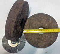 Войлок 150 мм круг жесткой структуры на точило