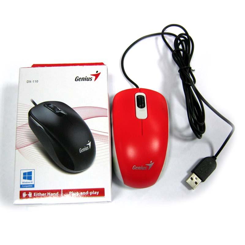 Компьютерная мышка Genius DX-110 USB, Red - фото 1 - id-p628883038