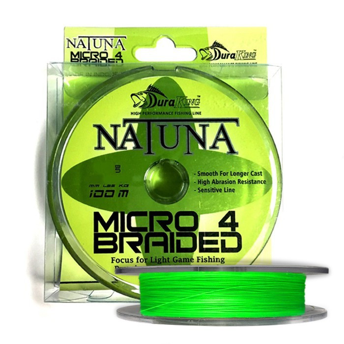 Шнур DuraKing Natuna Micro X4 Bride 100m. 0.6/0.12 mm. /16Lbs. /7.3 kg.