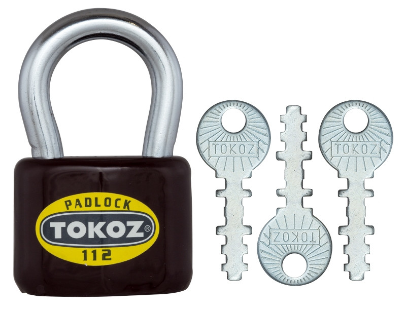 Замок навісний TOKOZ 112/50 3KEY TK1_M R_shackle 32 мм, 9 мм (Чехія), фото 1