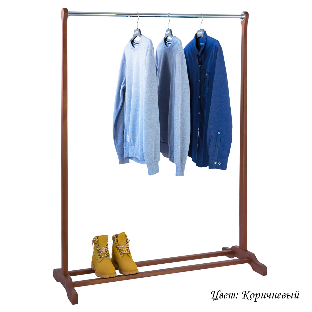 Вешалка стойка деревянная "Статус" для одежды - фото 8 - id-p52831433