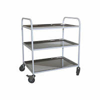 Візок медичний для стерильної тари ВМт-2 стільниця з неіржавкої сталі