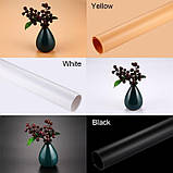 Набір фонів для фотобокса Puluz PKT5201 80x40см (black, white, yellow), фото 6