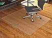 Килим під крісло для захисту підлоги прозорий 2 мм 100х100 см шорсткий, фото 4
