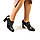 Класичні жіночі туфлі з натуральної шкіри Woman's heel чорні на високому каблуці, фото 4