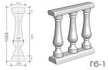 Балюстрада з гіпсу Гб-1 h1055 мм., фото 3