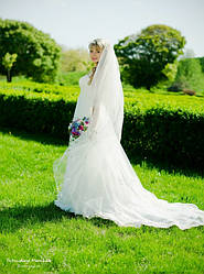 Фата длинная двухярусная 1