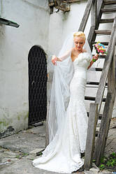 Фата длинная двухярусная 2