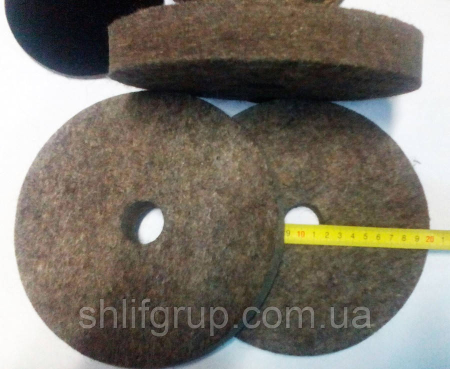 Повстяний круг 200 мм м'якої структури, фото 1